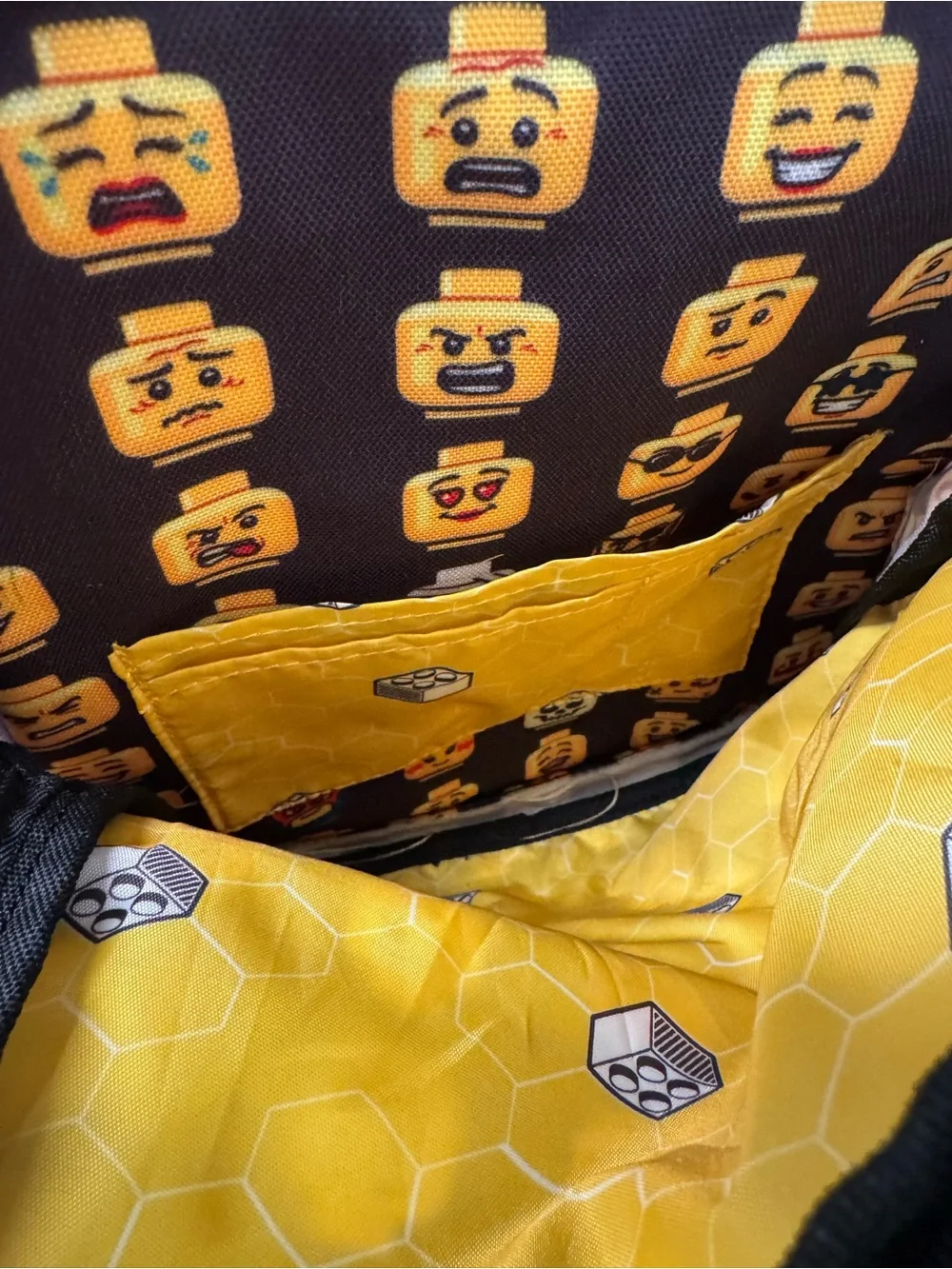 Lego minifigure Backpack and Lunchbox